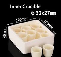 (LRP35) Rectangular Alumina Crucible Pack, 100x100x40mm & 10ml (1pc/ea)