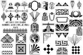 Art Deco Decorative Elements Vector Art Deco Design Graphics Art Deco Design Art Deco