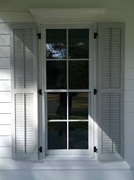 Painted 1 3 4 Louver Exterior Shutters Louvered Shutters Shutters Exterior Wood Shutters Exterior