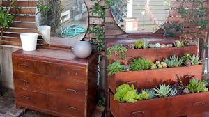A versatile piece of furniture that you can use in many different rooms in the home. Diy Repurpose An Old Dresser Into Succulent Planter