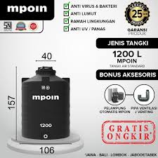 Tandon air penguin tb 120 (1200 liter) rota 4. Harga Tandon Air 1000 Liter Berkualitas Satu Tangki Seumur Hidup Mpoin Plus Tangki Air Tandon Air Toren Pipa Pvc