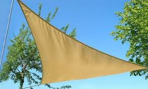 Perfect for keeping the family safe under some shade. 3 6m Beige Triangle Sun Shade Sail Canopy Garden Patio Decking Awning Inc Ropes For Sale Online Ebay