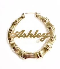 You might also find us $0.01 deals on gold. 14k Gold Overlay Bamboo 1 Inch Name Earring Personalized X1 Nikfine