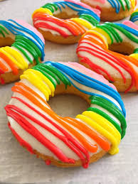Easy Rainbow Donuts A Spark Of Creativity Recipe Rainbow Desserts Rainbow Donut Rainbow Food