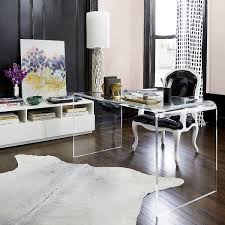 Peekaboo Acrylic Desk Reviews Cb2 Home Office Decor Home Office Design Home