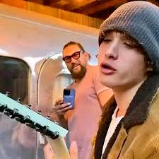 Jason Momoa's Son Wolf Receives a Guitar for His Birthday