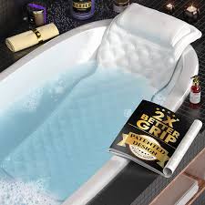 Warm gentle machine wash up to 40°c. Amazon Com Premium Full Body Bath Pillow For Tub 22 Anti Slip Suction Cups Extra Soft Neck And Back Support To Relax And Unwind Quickdry Fabric Cooling Effect Durable Cushioned With Machine Washable Bag Beauty