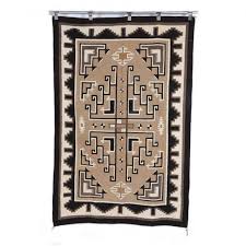 Master Weaver Frances Manuelito (1910 1996) Navajo Regional Weaving Rug.  50" X 73"