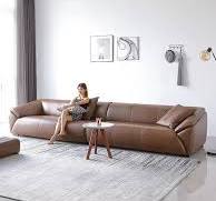 Desain Italia Milan High-End Furniture Sofa Kulit Seni 1+2+3 ...