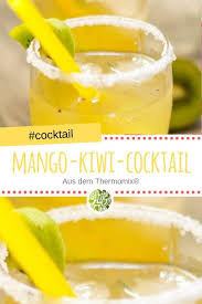 Erfrischender Mango Kiwi Cocktail Aus Dem Thermomix Rezept Thermomix Rezepte Thermomix Cocktail Thermomix
