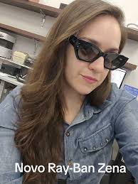 Novo óculos de sol Ray-Ban Zena RB4430 (cor 667711