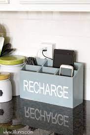 Check spelling or type a new query. 11 Clever Ways To Declutter Kitchen Counters Diy Charging Stations Countertop Organization Charging Station Diy