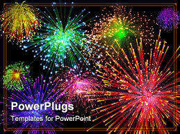 3d Illustration Of Celebratory Firework In Dark Sky Powerpoint Template Background Of Celebratory Firework Abstra Fireworks Fireworks Animation Best Fireworks