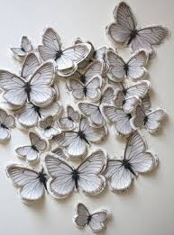 Group Art Butterflies But Imagine Each Child Doing Their Unique One Color Design Paper Butterflies Butterfly Crafts Crafts