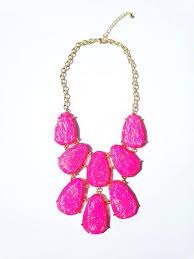 Kendra Scott Inspired Hot Pink Necklace Only 24 Pink Necklace Necklace Jewelry