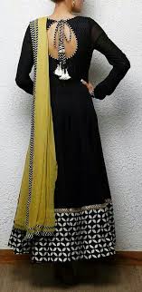 Black Anarkali Indian Fashion Indian Attire Indian Outfits