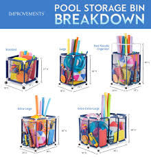 Pool Storage Bins Pool Toy Storage Pool Storage Pool Accessories