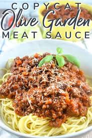 Copycat Olive Garden Meat Sauce Recipe Homemade Meat Sauce Meat Sauce Recipes Spagetti And Meat Sauce