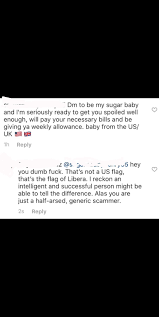 I Get 10 Of These Sugar Daddy Scammers Commenting On Every Single Ig Post They Re All Stupid Af Scambait