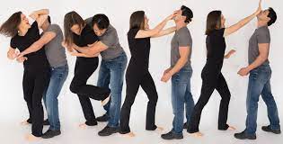 Daddy teaches jade self defence