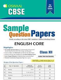 Book Oswaal Cbse Sample Question Papers For Class 12 English Core Cbse Exam Portal Cbse Icse Nios Ctet Students Community