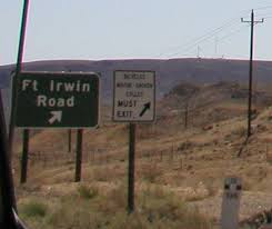 Fort Irwin Road Fort Irwin Military Flights Barstow California