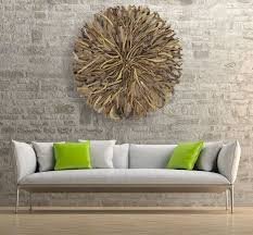 Driftwood Round Wall Art Artisan Home Vegg
