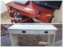 Mission Style Desk Before And After Chalk Painted Distressed And Dark Waxed Amazing What A Vintage Style Furniture Mission Style Desk Dining Room Renovation