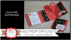 Hochzeit strand pop up karte hochzeit einladung karte geschenk für freunde 3d neue design schnelle lieferung top großhandel. Pop Up Karte Mit Herz Hochzeitskarte Valentinstagskarte Stampin Up Youtube