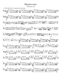 Some say music is just a series of notes, and they're half correct. Megalovania Trombone Solo Sheet Music For Trombone Solo Musescore Com