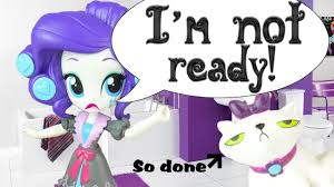 Poseable with red hair, wearing armored bodysuit and boots, gift for collectors. Bad Hair Day My Little Pony Equestria Girls Minis Rarity Slumber Party Beauty Set Review Mlp Fever Youtube