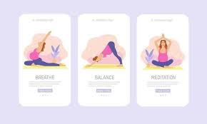 Asana is a neatly designed yoga and sports. Vector Mobile Templates Or Mobile App Onboarding Screens For Yoga Lovers Yoga Poses For Pregnant Woman Healthy Pregnance Concept Pregnant Woman Doing Yoga Exercises And Yoga Poses 2811375 Vector Art At Vecteezy