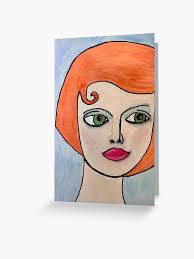 Carte de vœux for Sale avec l'œuvre « Esther » de l'artiste ShanaMarieMomet 