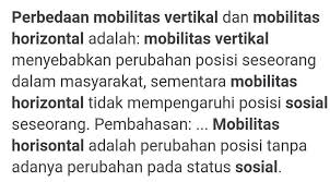 Check spelling or type a new query. 1 Berikan Contoh Mobilitas Sosial Vertikal Turun Dalam Kehidupan Sehari Hari 2 Sebutkan Perbedaan Brainly Co Id