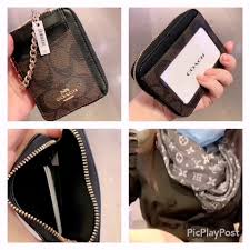 Hey guys just a quick review of this cute coach zip card case.purchased on coachoutlet.comalso available in the signature print also.enjoy!!!! à¸§ à¸²à¸à¸à¸£ à¸­à¸¡à¸à¸­à¸ 3à¹à¸ 1 790 Usa Shop Coach Brandname