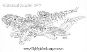 Print Of Boeing C 17 Globemaster Iii Cutaway Drawing C 17 Globemaster Iii Poster Prints Cutaway