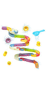Kids bath toys fun diy slide indoor waterfall track. Baby Toddler Toys Keliwow Kids Bath Toys Fun Diy Slide Indoor Waterfall Track Stick To Wall With Suction Cup And Wheels Water Ball Shower Floating Bathtub Toy Summer Children Favor Gift