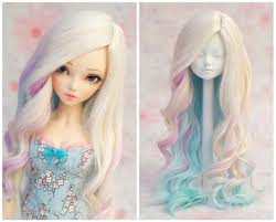 Used Bjd Dolls For Sale Blonde Pastel Mix Long Alpaca Fibre Wig Minifee Size 7 Etsy Sorabjdfashion Bjd Dolls Girls Bjd Dolls Ball Jointed Dolls