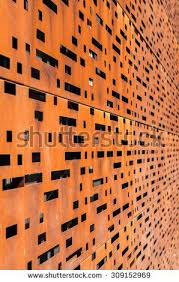 Perforated Coreten Metal Screens Google Search Weathering Steel Metal Facade Building Facade