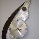 All are in mint condition with no missing pieces or repairs. Emactime Abstract Clock Design In Cool Contemporary Copper Color Brushed Aluminum Mixed Media 249 00 A V Sculpture Clock Abstract Clock Clock Wall Art