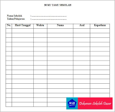 Check spelling or type a new query. Contoh Format Buku Tamu Sekolah Dokumen Sekolah Dasar