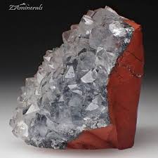 A Stunning Specimen Of Jasper Quartz Crystals From South Africa Crystals Crystals And Gemstones Stones And Crystals