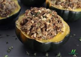 Acorn Squash With Wild Rice And Lentil Stuffing Plantbased Wholefoods Food Nutrition Facts Plant Based Diet Recipes Lentil Nutrition Facts