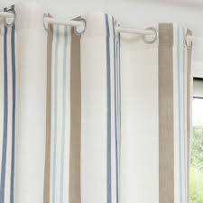 Cotton Stripe Eyelet Curtain 140 X 250cm Maisons Du Monde Rideaux Oeillets Rideaux A Rayures Rideaux
