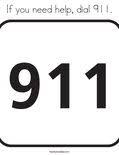 When the children have learned all the colors, add the cover for their book of colors. If You Need Help Dial 911 Coloring Page Twisty Noodle