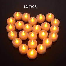 New 12 Pcs Flickering Flameless Led Tea Light Flicker Tea Candle Bougies Party Wedding Candele Safety Home Deco Led Tea Light Candles Led Tea Lights Tea Lights