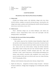 Moral adalah adat atau kebiasaan yang dilakukan oleh seseorang kepada lingkungan sosialnya. Pdf Masalah Dan Solusi Nilai Dan Moral Dalam Pendidikan