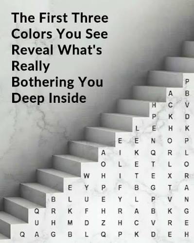 The First Three Colors You See Reveal What's Really Bothering You Deep  Inside 🔎🤔