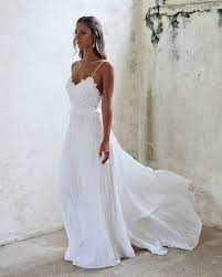 Awesome Simple Lace Wedding Dress Robe De Mariee Check More At Http 24shopping Ga Fashion White Beach Wedding Dresses Coast Wedding Dress Wedding Dresses