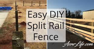 A split rail is a very traditional fence on american properties. How To Build A Split Rail Fence Acre Life Diy Project